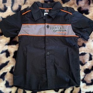 Harley Davidson Button Down Shirt Toddler Size: 3T